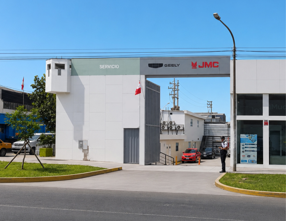 Fachada de Taller ZAUTOS en la avenida Argentina